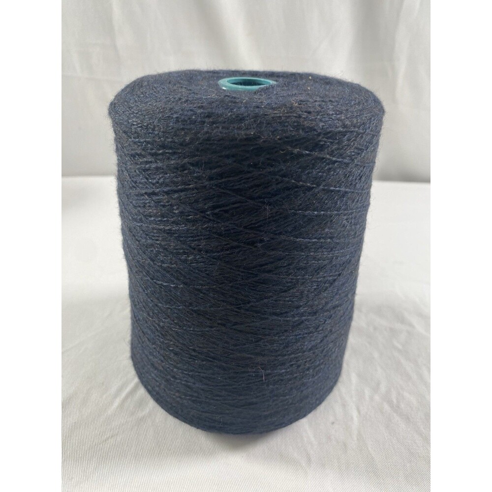 Cone Yarn Spool Yarn Black Navy Mix 650g Net Weight #715